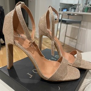 Glittery Gold Formal High Heels